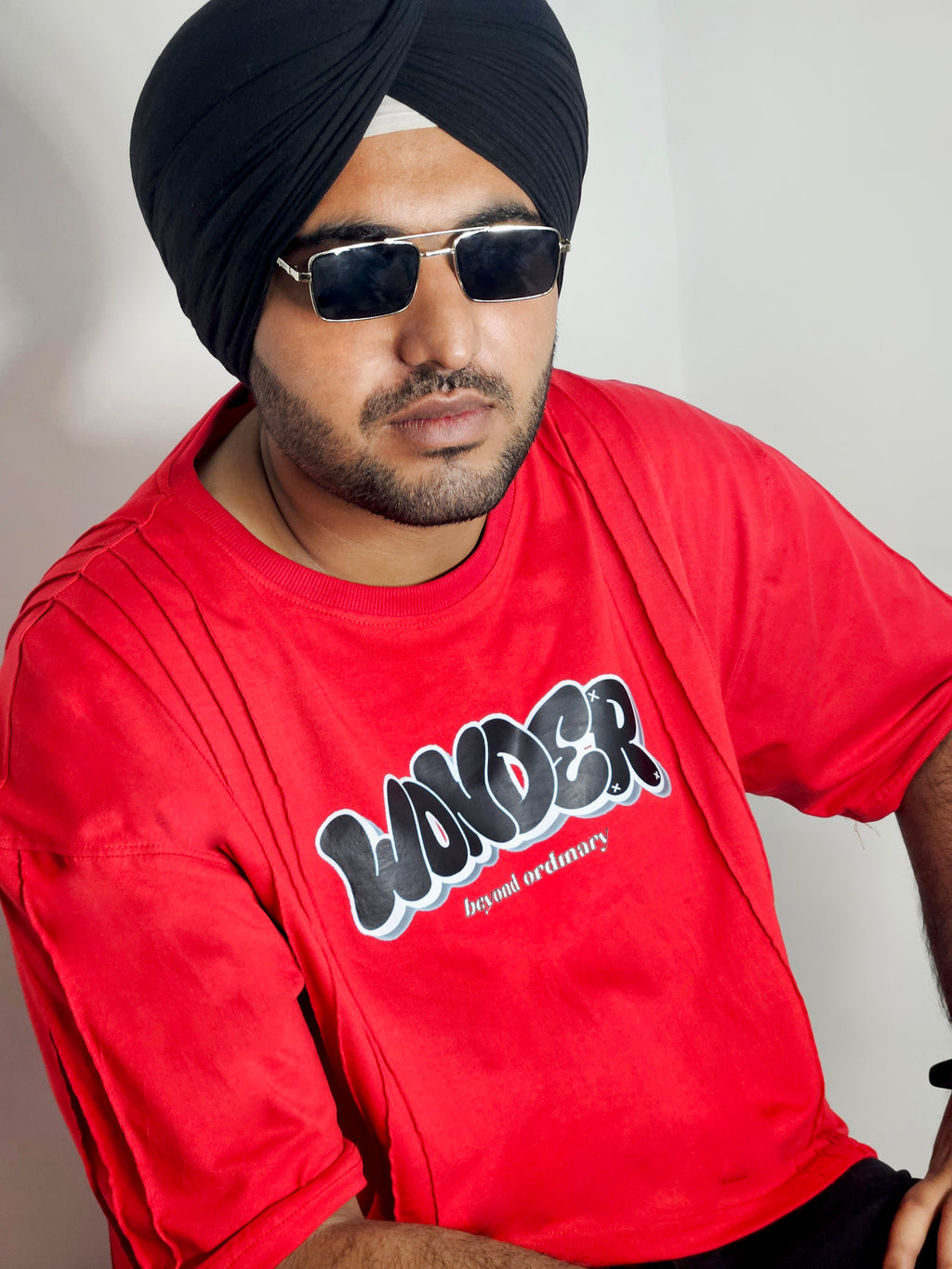 WONDER ORIGNALS : PINTEX RED TSHIRT OVERSIZED FIT