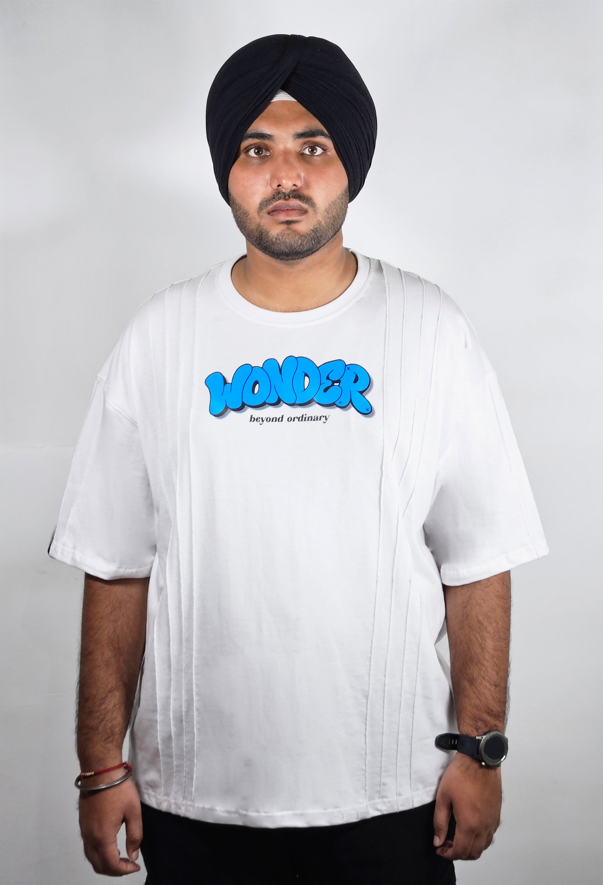 WONDER ORIGNALS : PINTEX WHITE TSHIRT OVERSIZED FIT